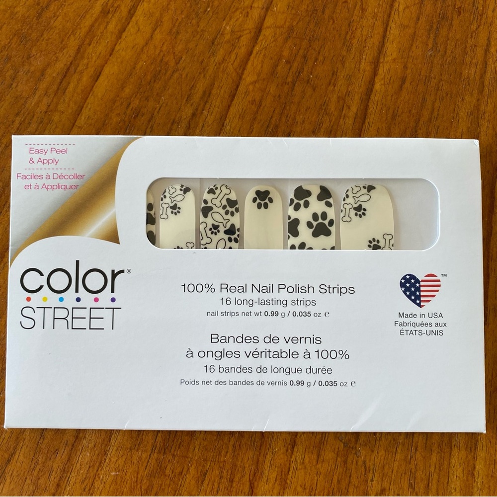4/$25 Color Street Nail Polish Strip Overlays. NWT “Party Paws”
